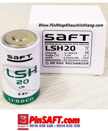 Saft LSH20, Pin Saft LSH20 lithium 3.6v D 13 000mAh _Made in France
